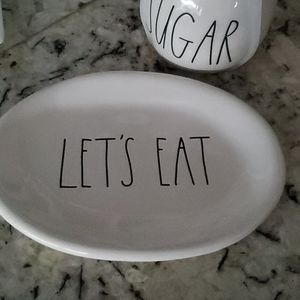 Rae Dunn "lets eat" candy dish